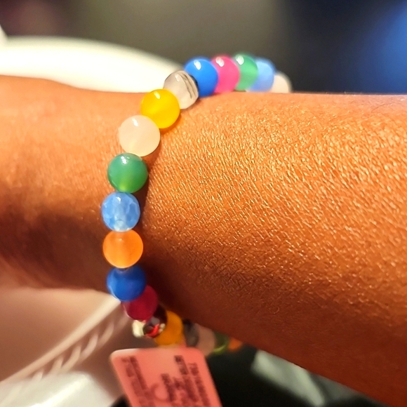 Jac + Jo Multicolor Agate Lifesaver Bracelet - Picture 3 of 3